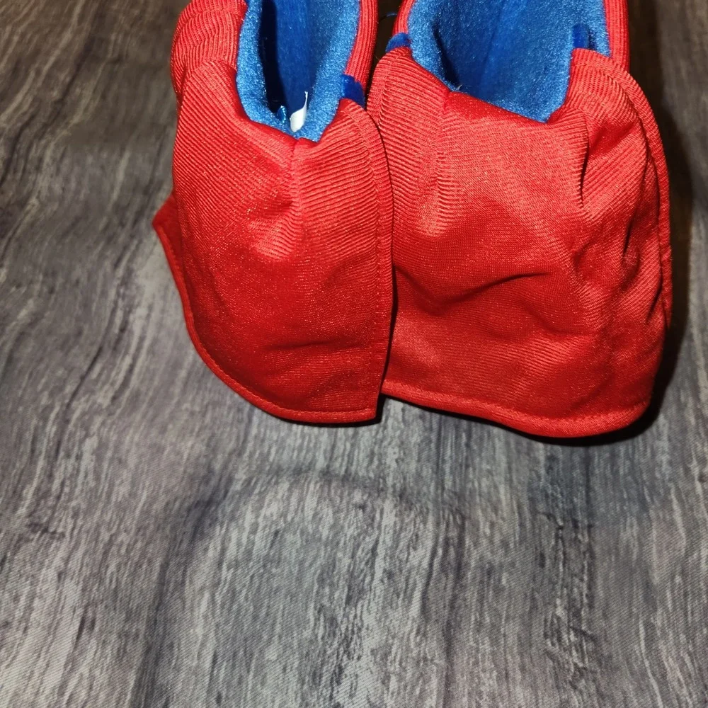 Kids Wonder Woman Slippers Boots‎ Red Blue Stars Gold Logo Size S(5/6)